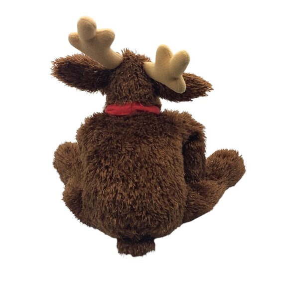 Vtg Hallmark Comet Reindeer Plush Moose Stuffed Animal Toy Antlers 12" Sparkly - Picture 6 of 8